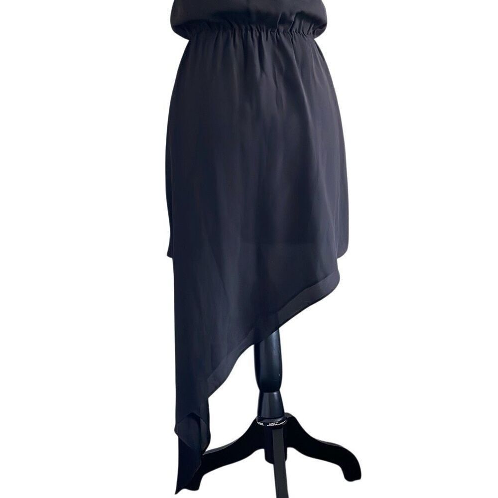 BCBGGeneration Strapless Asymmetrical High-Low Black Dress - XS - Picture 7 of 9